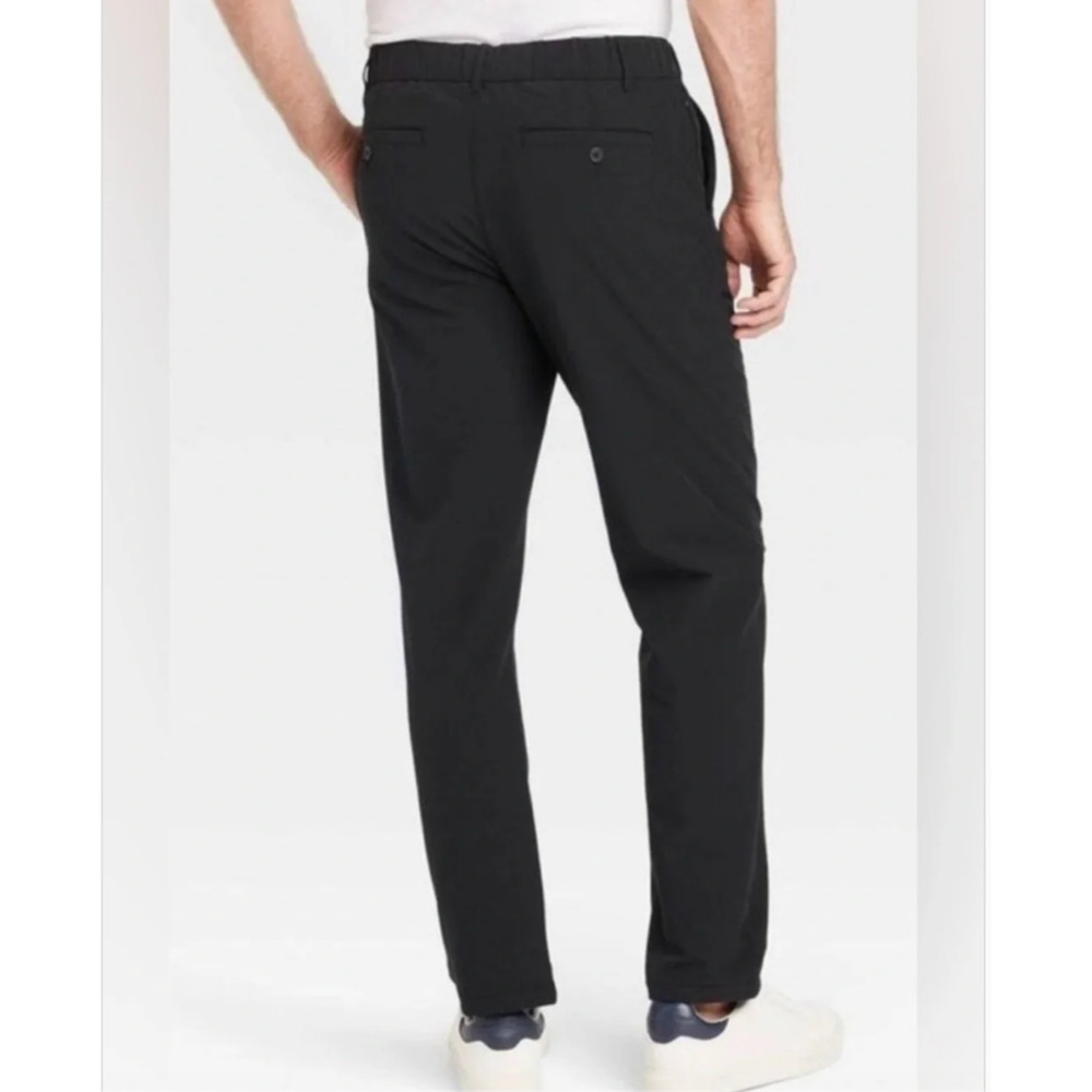 Goodfellow Black Slim Fit Tech Chino Pant 34x34 Office Casual Quick Dry Stretch - Picture 11 of 11